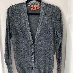 Tory Burch Metallic Cardigan - perfect for Holidays!